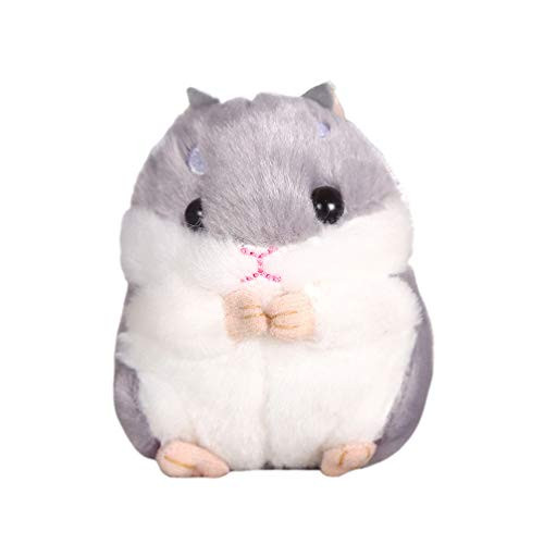 STOBOK Kawaii Hamster Plush Toy Keychain Stuffed Animal Key Chain Keyring Charm Handbag Pendant for Women Girl -Grey- STOBOK Kawaii Hamster Plush Toy Keychain Stuffed Animal Key Chain Keyring Charm Handbag Pendant for Women Girl -Grey-