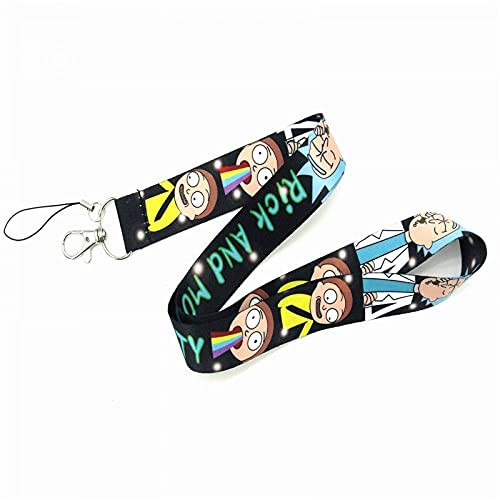 Anime Source Rick and Morty Cartoon Series Lanyard Keychain ID Badge Holder