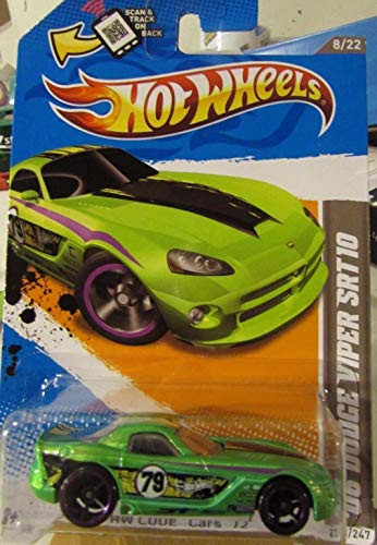 Hot Wheels Hw Code Cars '12 '06 Dodge Viper SRT10 2012 Scan and Track Card 233/247