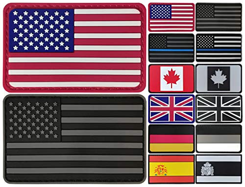 JBCD 2 Pcs American Flag Patch USA US Flags Patches PVC Tactical Patch Pride Flag Patch for Clothes Hat Patch Team Military Patch JBCD 2 Pcs American Flag Patch USA US Flags Patches PVC Tactical Patch Pride Flag Patch for Clothes Hat Patch Team Military Patch