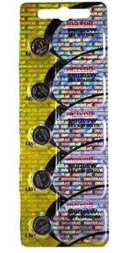 Maxell 381 / SR1120SW 1.5V Button Battery, Watch Battery - 5 Pieces