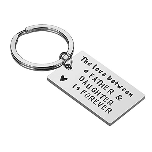 Father's Day Gifts for Dad from Daughter The Love Between A Father and Daughter is Forever Keychain Christmas Birthday Gifts for Daughter Father's Day Gifts for Dad from Daughter The Love Between A Father and Daughter is Forever Keychain Christmas Birthday Gifts for Daughter