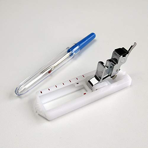 evernice Low Shank Plastic Buttonhole Foot for Singer Brother Janome Domestic Machines