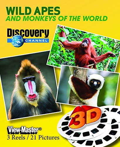 Discovery Channel - Amazing Primates - Classic ViewMaster - 3 Reels on Card - NEW