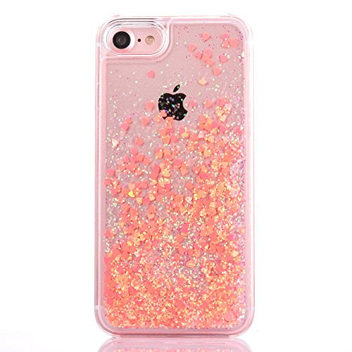 iPhone 7 Plus case, iPhone 8 Plus case,Myckuu Liquid, Cool Quicksand Moving Stars Bling Glitter Floating Dynamic Flowing Case Liquid Cover for iPhone 7/8 Plus -Orange Heart- iPhone 7 Plus case, iPhone 8 Plus case,Myckuu Liquid, Cool Quicksand Moving Stars Bling Glitter Floating Dynamic Flowing Case Liquid Cover for iPhone 7/8 Plus -Orange Heart-
