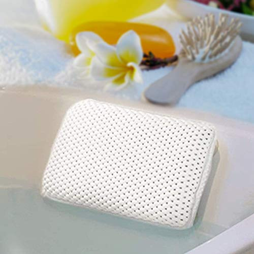 Spa Bath Pillow, Bathtub Pillow, Bath and Spa Head Rest with Suction Cups Bath Cushion, Comfortable, Soft, for Shoulder, Neck Support, for Hot Tub, Jacuzzi, Spas
