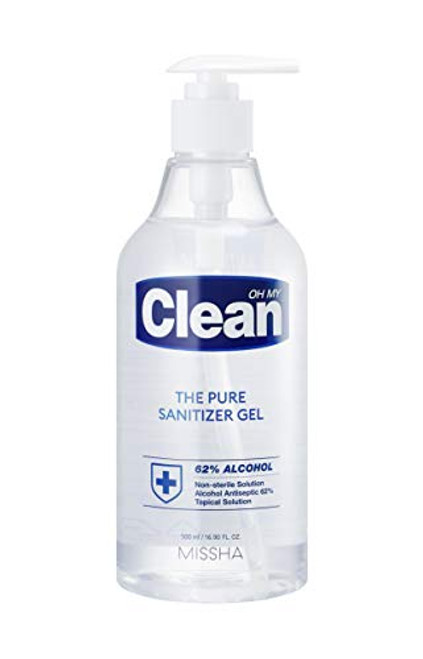 -MISSHA- Oh My Clean Hand Sanitizer Gel, contains 62 percent Alcohol -ethanol- Quick dry, 500ml/16.90 fl.oz. -MISSHA- Oh My Clean Hand Sanitizer Gel, contains 62 percent Alcohol -ethanol- Quick dry, 500ml/16.90 fl.oz.