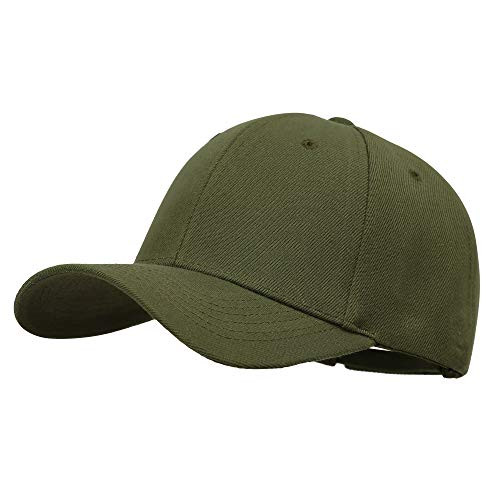 Baseball Cap Men Women Plain Low Profile Sports Solid Adjustable Blank Ball Dad Hats Olive