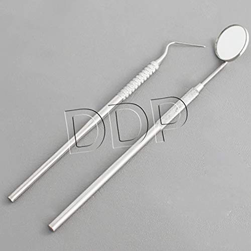 DDP Dental Student Basic Examination Kit Set Periodontal Probe with Mirror Handle DDP Dental Student Basic Examination Kit Set Periodontal Probe with Mirror Handle
