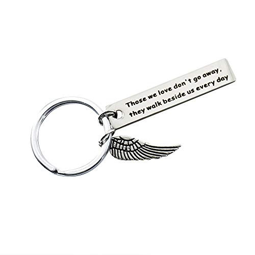 Hibetek Sympathy Gift Keychain Loss Jewelry Memorial Keychain Those We Love Don't Go Away They Walk Beside Us Everyday Keychain Remembrance Loved One Gift in Memory of Mom Dad Baby -Those We Love- Hibetek Sympathy Gift Keychain Loss Jewelry Memorial Keychain Those We Love Don't Go Away They Walk Beside Us Everyday Keychain Remembrance Loved One Gift in Memory of Mom Dad Baby -Those We Love-