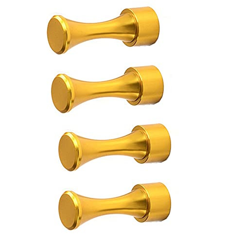 BAIHU Single Black/Silver/Gold Clothes Keys Robe Towel Hanger Kitchen Storage Bathroom Hardware Coat Hook Wall Hook-4pc Gold-