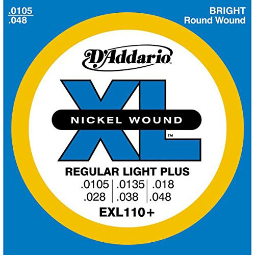 D'Addario EXL110 plus XL 010 Electric Guitar Strings 10.5-48