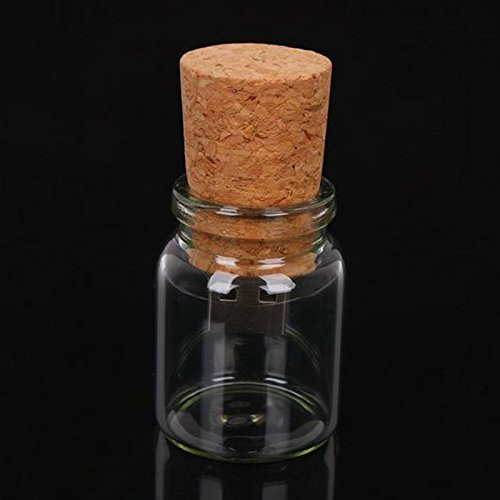 CloudArrow New Fashion Glass Wishing Bottle 8GB USB Flash Drive USB Memory