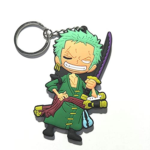 Wiazhu Onepiece Japanese Anime Figure Roronoa Zoro Keychains Merchandise