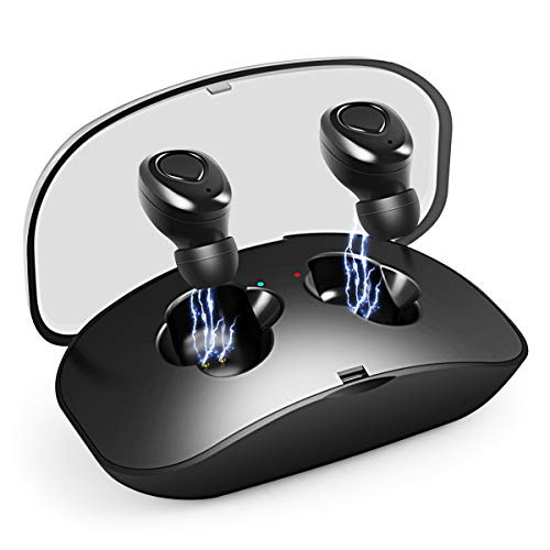 Wireless Earbuds, True Wireless Bluetooth Headphones 3D Stereo Sound Wireless Headphones Mini Sweatproof Sport Headsets in-Ear Noise with Built-in Mic and Charging Case Wireless Earbuds, True Wireless Bluetooth Headphones 3D Stereo Sound Wireless Headphones Mini Sweatproof Sport Headsets in-Ear Noise with Built-in Mic and Charging Case