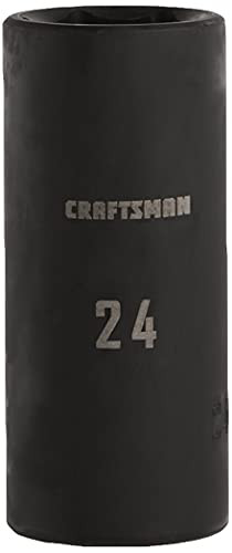 CRAFTSMAN Deep Impact Socket, Metric, 1/2-Inch Drive, 24mm -CMMT16086-