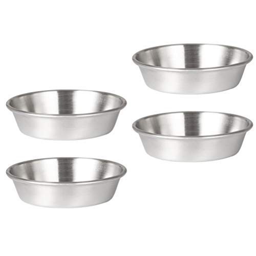 Cabilock 4Pcs Stainless Steel Seasoning Dishes Mini Sauce Dishes Round Saucers Bowl Sushi Dipping Bowl Appetizer Plates Cabilock 4Pcs Stainless Steel Seasoning Dishes Mini Sauce Dishes Round Saucers Bowl Sushi Dipping Bowl Appetizer Plates