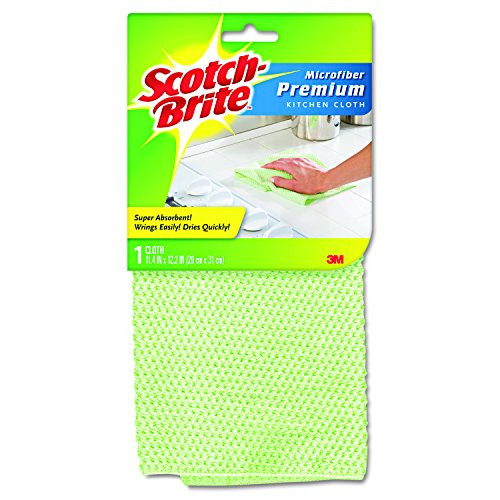 Scotch-Brite Premium Kitchen Cleaning Cloth, Microfiber, Assorted Colors -9035-1-