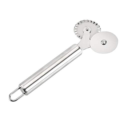 LIOOBO Stainless Steel Pizza Cutter Pastry Cutter Pastry Slicer Wheel Knife Baking Tools