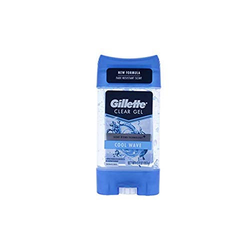 Gillette 047400097728 Anti-Perspirant, Clear Gel, Cool Wave, Deodorant Stick 4 Oz, 3 Ounce Gillette 047400097728 Anti-Perspirant, Clear Gel, Cool Wave, Deodorant Stick 4 Oz, 3 Ounce