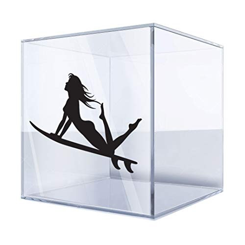 Stickers Decal Surfer Girl Figure 6 X 3,8