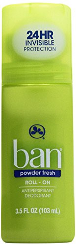 Ban Classic Roll On Shower Fresh Powder Deodorant, 3.5 oz