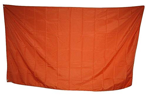 Trade Winds 3x5 Advertising Solid Orange Rough Tex Knitted Flag 3'x5' Colored Header Premium Fade Resistant