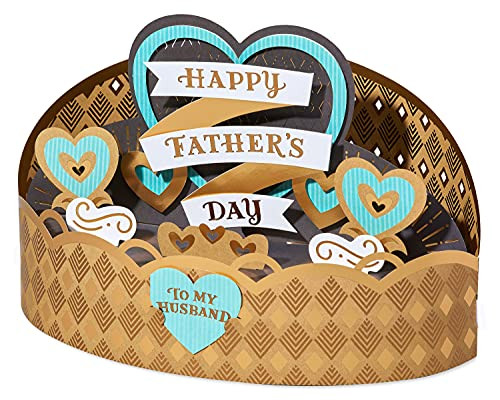 American Greetings Father's Day Pop Up Card for Husband -Hearts-