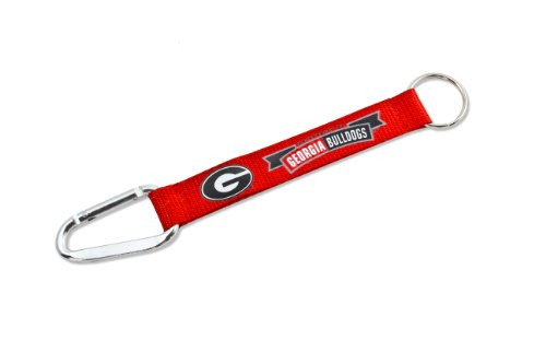 aminco NCAA Georgia Bulldogs Carabiner Lanyard Keychain, Team Color aminco NCAA Georgia Bulldogs Carabiner Lanyard Keychain, Team Color