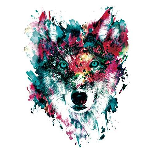 ESH7 Iron On Transfer Patches Wolf Animals Beast Painting Thermal Transfer A-Level Washable Stickers for Clothes T-Shirt Jacket Jeans Pants Handbag DIY -type5- ESH7 Iron On Transfer Patches Wolf Animals Beast Painting Thermal Transfer A-Level Washable Stickers for Clothes T-Shirt Jacket Jeans Pants Handbag DIY -type5-