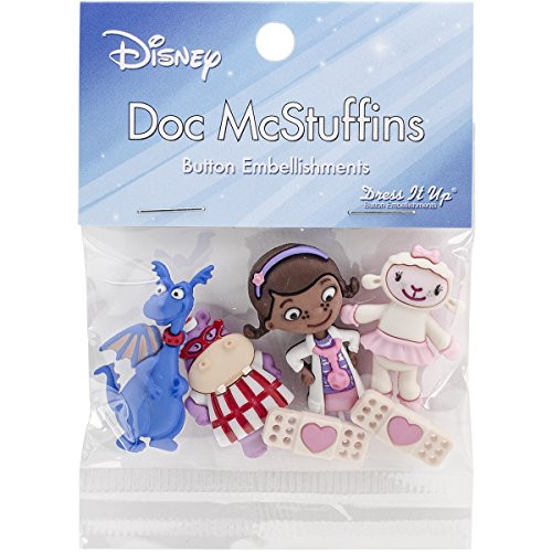 Dress It Up 7731 Disney Button Embellishments, Doc McStuffins