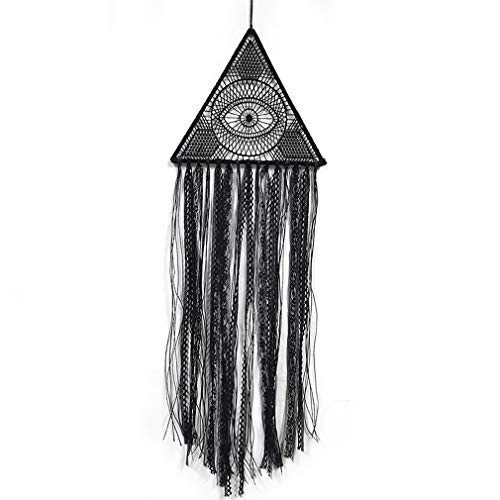 XiaoMtou Dream Catcher Evil Eye Dream Catchers Handmade Macrame Black Dream Catcher Home Decoration Wall Hanging Ornament