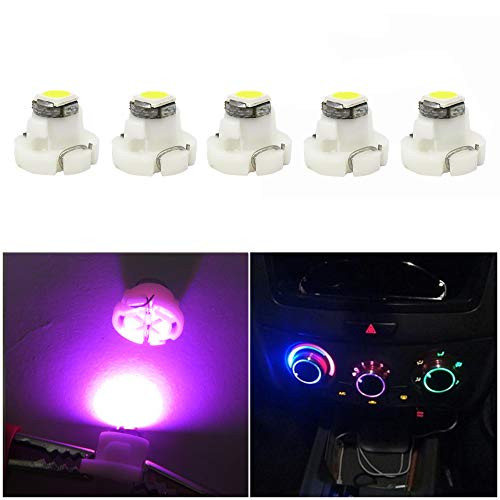 WLJH Super Bright Pink Led Clock Light Bulb 35505-S84-N01 Replacement Factory Lamp for Honda Accord 1998 to 2002, Honda Odyssey 1999 to 2004, Pack of 5