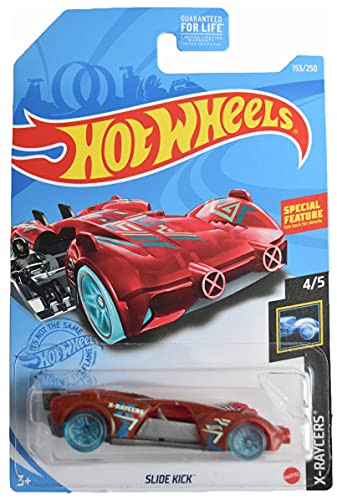 DieCast Hotwheels Slide Kick, X Raycers 4/5 -red- 153/250