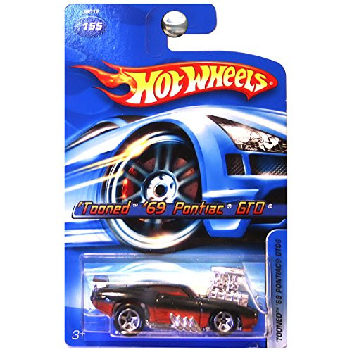 Hot Wheels 2006 Tooned 69 Pontiac GTO Card 155 1-64 Scale