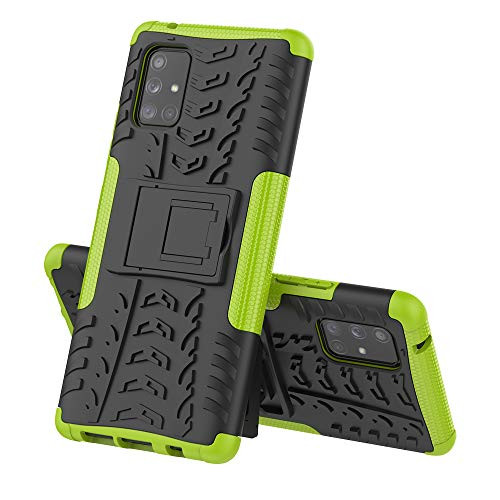 COTDINFORCA Case for Samsung Galaxy A71 5G,Galaxy A71 5G Case Heavy Duty with Kickstand Dual Layer Drop Protection Shockproof Hard Phone Case for Samsung Galaxy A71 5G. Hyun Green