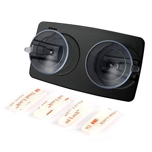 Toll Pass Holder for EZ Pass, I Pass, I Zoom, PalPass, FasTrak, Quick Pass, Elite Pass, PrePass, Toll Pass Tag Windshield Mount - Fits All New Toll Transponders, Mounting Strips Included, Black