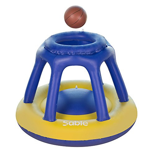 Sable Inflatable Pool Basketball Hoop with one Basketball, Floating for Swimming Pool and Water Games