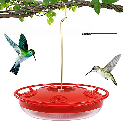 YOULEY Hummingbird Feeder for Outdoors, Small Window Hummingbird Feeders for Outdoors Hanging, 12 OZ Leak-Proof Bird Feeder with 5 Feeding Ports, Built-in Ant Guard Moat, Easy to Clean and Fill YOULEY Hummingbird Feeder for Outdoors, Small Window Hummingbird Feeders for Outdoors Hanging, 12 OZ Leak-Proof Bird Feeder with 5 Feeding Ports, Built-in Ant Guard Moat, Easy to Clean and Fill