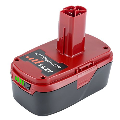 Lasica C3 Lithium Battery 5.0Ah Replacement for Craftsman 19.2-Volt C3 Battery 130211004 11375 11045 130279005 (5.0Ah 1 Pack)
