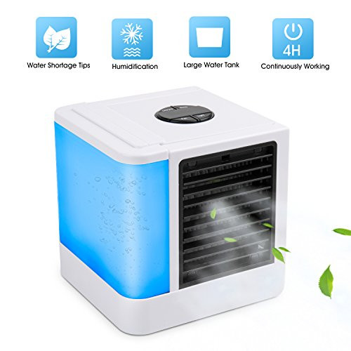 VANTAKOOL Personal Space Air Conditioner, 1 Mini USB Personal Space Air Cooler, Humidifier, Purifier, Desktop Cooling Fan for Office Household Outdoors