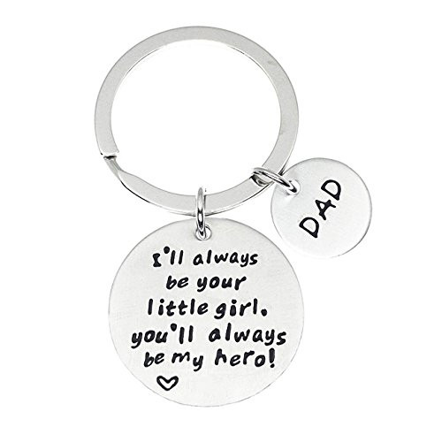 XYBAGS Father's Day Birthday Christmas Keychain Gifts for Dad from Daughter, Dad's Birthday Personalized Gift Idea from Daughter - I'll Always Be Your Little Girl XYBAGS Father's Day Birthday Christmas Keychain Gifts for Dad from Daughter, Dad's Birthday Personalized Gift Idea from Daughter - I'll Always Be Your Little Girl