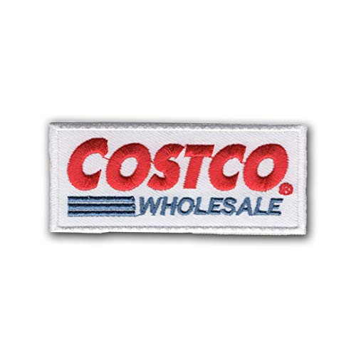 Costco Wholesale 3.5" x 1.5" Iron-on or Sew-on Embroidered Applique Emblem Patch/ Badge Perfect for Dress Clothes Pants Hats Caps Jeans Jackets T-Shirts Vest Backpack Gifts and Accessories