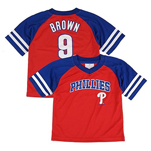 Outerstuff Domonic Brown MLB Philadelphia Phillies Jersey T-Shirt Infant Toddler -12M-4T-
