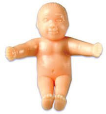 Mardi Gras King Cake Babies - 12 pcs