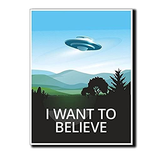 Pack of 4 3 Inch Stickers -UFO Alien X-Files Area 51 Sticker Decal - Sticker