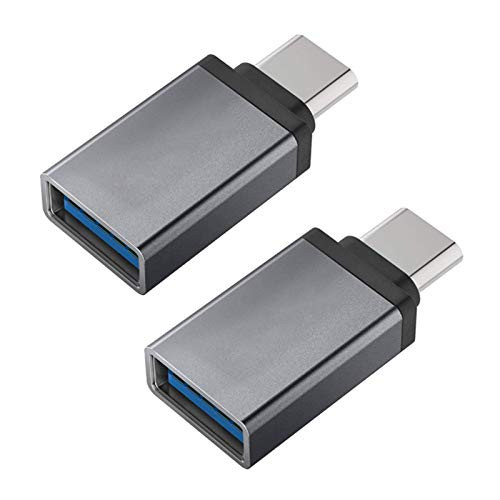 USB C to USB Adapter -2-Pack- 3.0 USB C to USB A Female Adapter Compatible with MacBook Pro 2020, iPad Pro 2020 and More Type C Devices