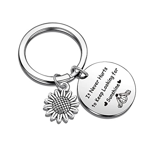 ASANHAO Sunshine Jewelry Sunshine Lover Jewelry Daughter Jewelry A.A Milne Quote Gift Daughter Keychain Sunshine Jewelry Sunshine Gift Sunshine Lover Gift -Sunshine Keychain-
