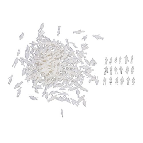Fancyes 1-200 Scale Architecture Model White Unpainted Figures People Pack of 100