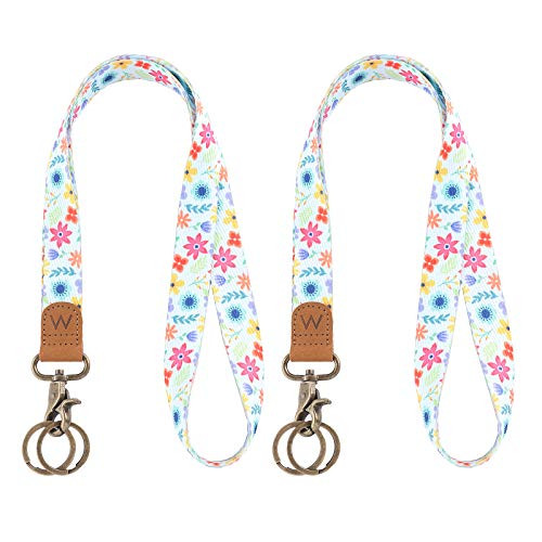 Lanyard for Keys, Nice Pattern Neck Strap Key Chain Holder Lanyards for ID Badges -Flowers-